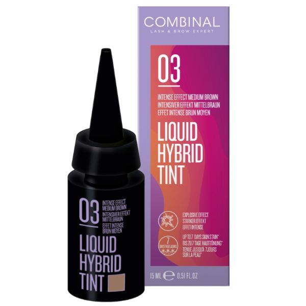 Teinture Hybride sourcils Châtain medium Combinal 15ml
