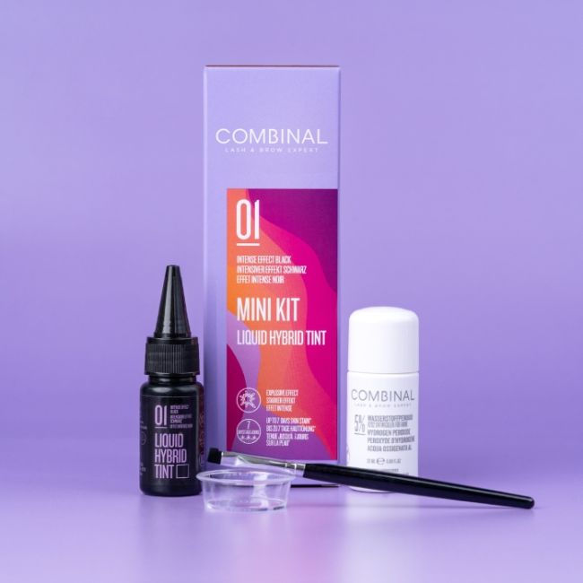 Mini Kit Teinture Hybride sourcils Noir Combinal