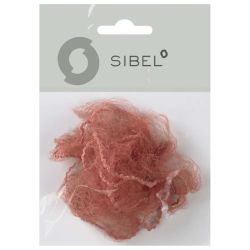 Filet de jour Marron châtain Sibel 2pcs