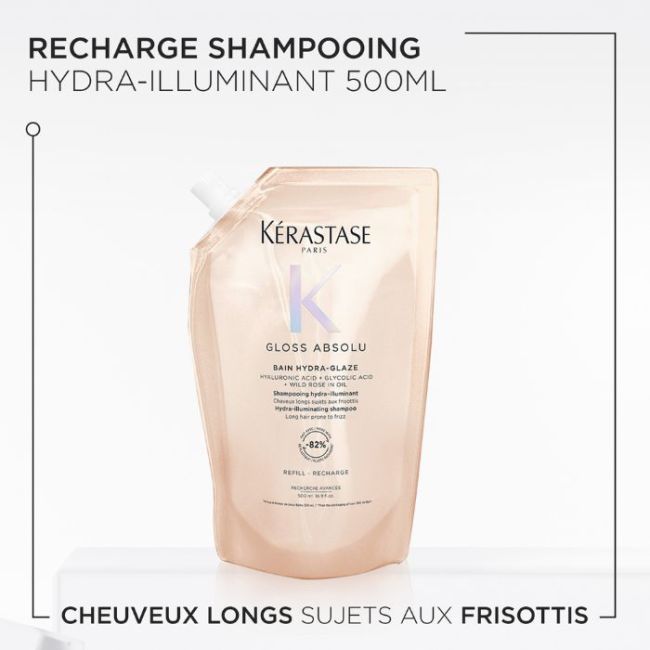 Recharge bain Hydra-Glazing Gloss Absolu Kérastase 500ML