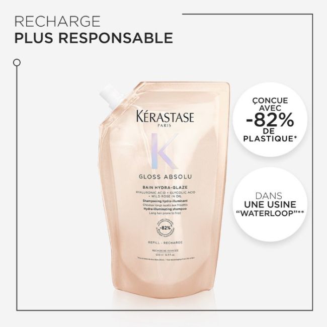 Recharge bain Hydra-Glazing Gloss Absolu Kérastase 500ML