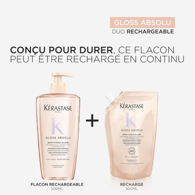 Recharge bain Hydra-Glazing Gloss Absolu Kérastase 500ML