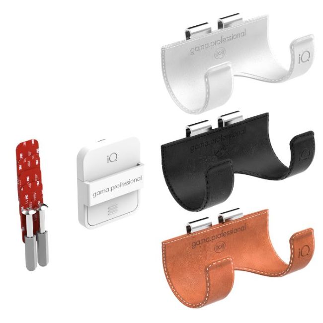 Support sèche-cheveux mural IQ2/IQ3 marron Gama