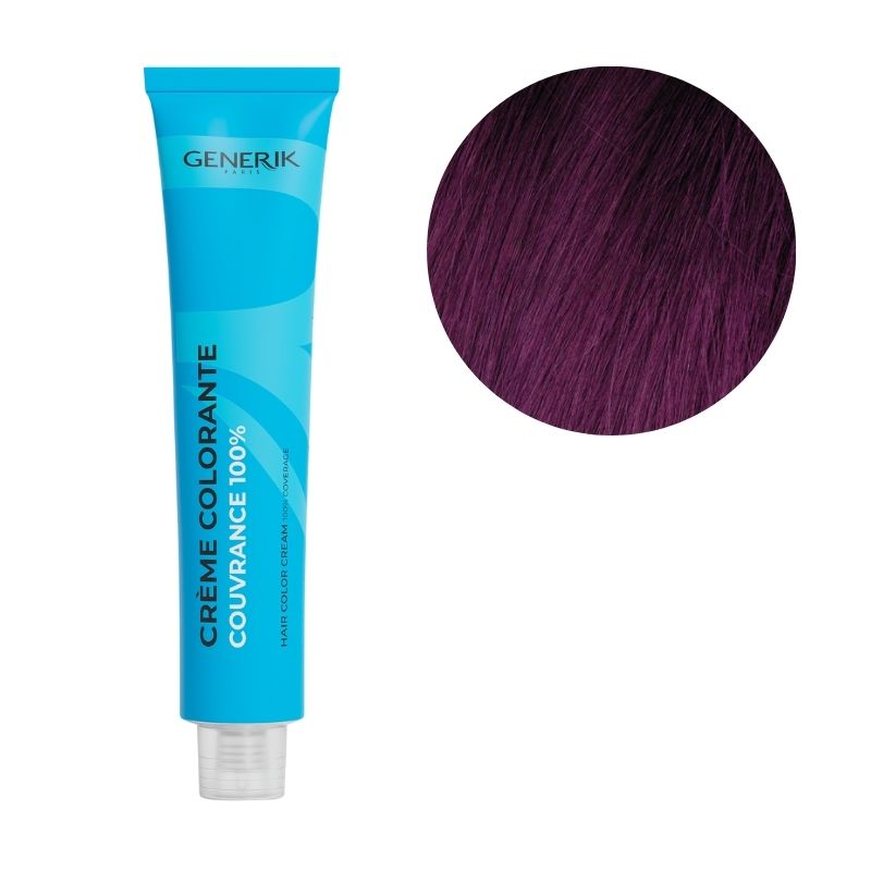 Coloration d'oxydation 5.20 Châtain Clair Violine Intense Générik 100ml