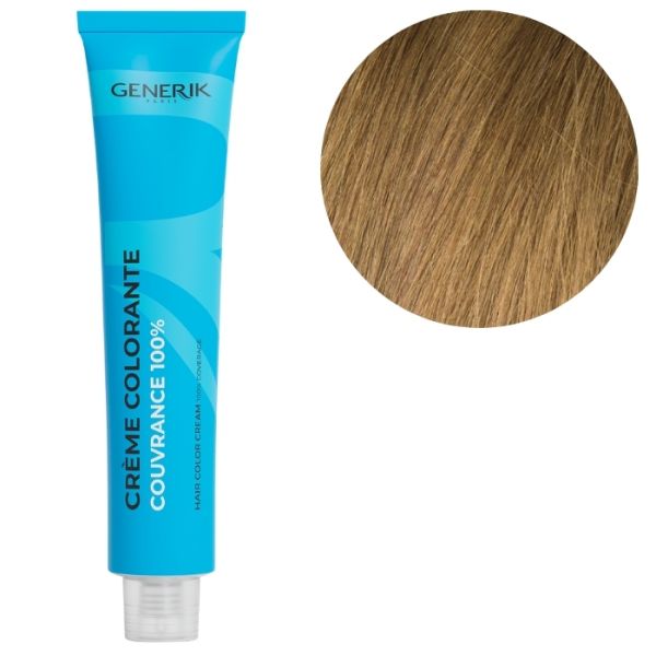 Coloration d'oxydation 8.3 Blond clair doré Générik 100ml
