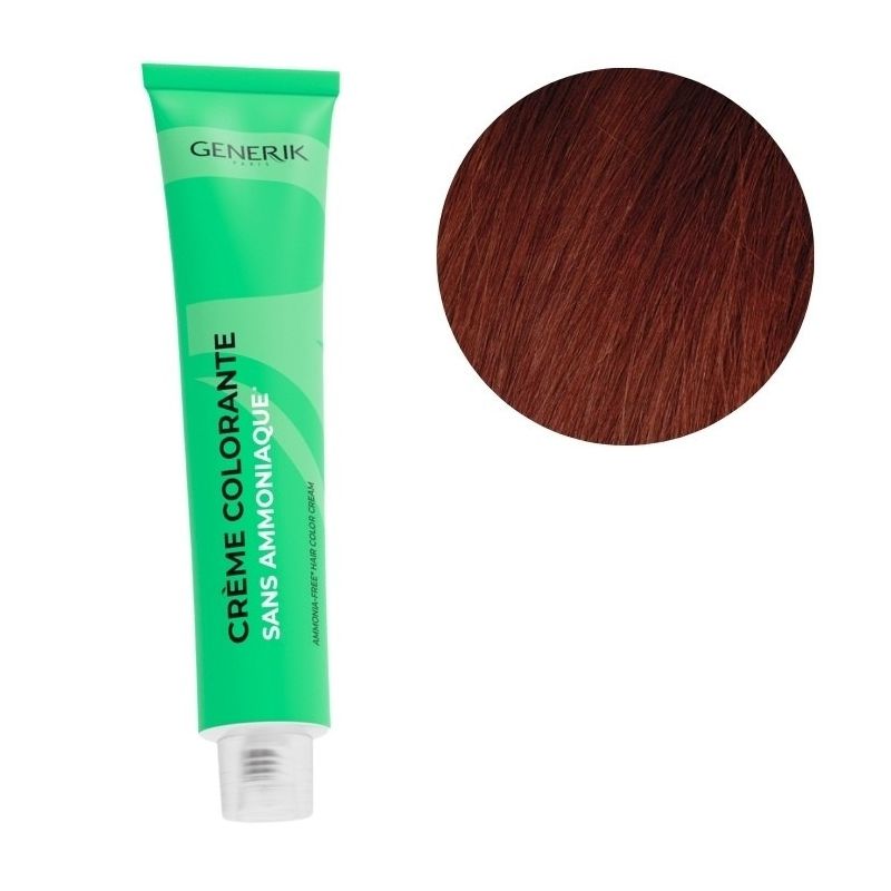 Coloration sans ammoniaque 5.64 Chatain Clair Rouge Cuivré Générik 100ml