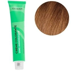 Coloration sans ammoniaque 7.35 Blond Doré Acajou Générik 100ml