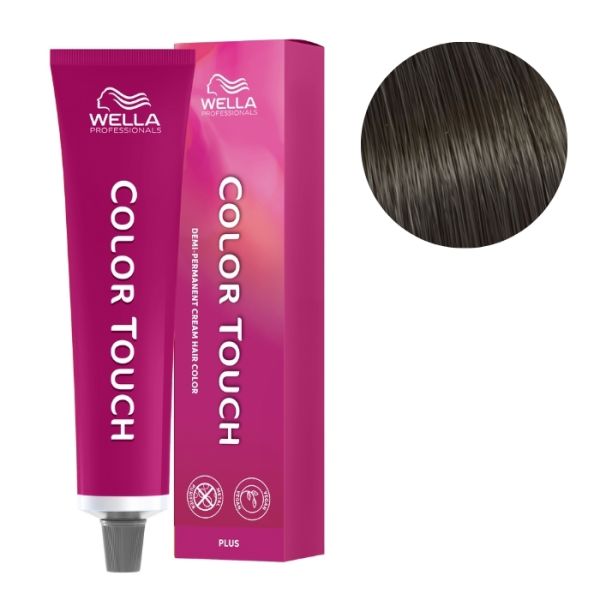 Coloración Color Touch Plus Castaño Intenso Natural Marrón 44/07 Wella 60ml