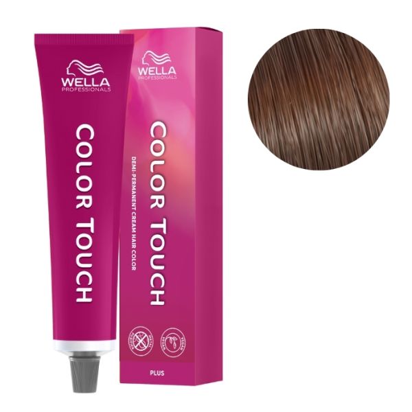 Coloración Color Touch Plus Castaño Claro Intenso Natural Cobrizo 55/04 Wella 60ml