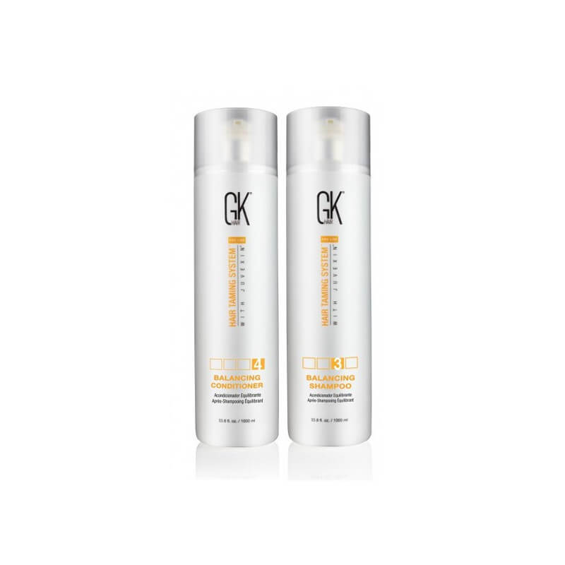 Pack de cuidado para cabello graso Gkhair 2 X 945 ML.