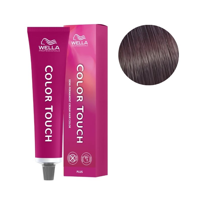 Coloration Color Touch Plus 55/06 Châtain Clair Intense Naturel Violine Wella 60ml