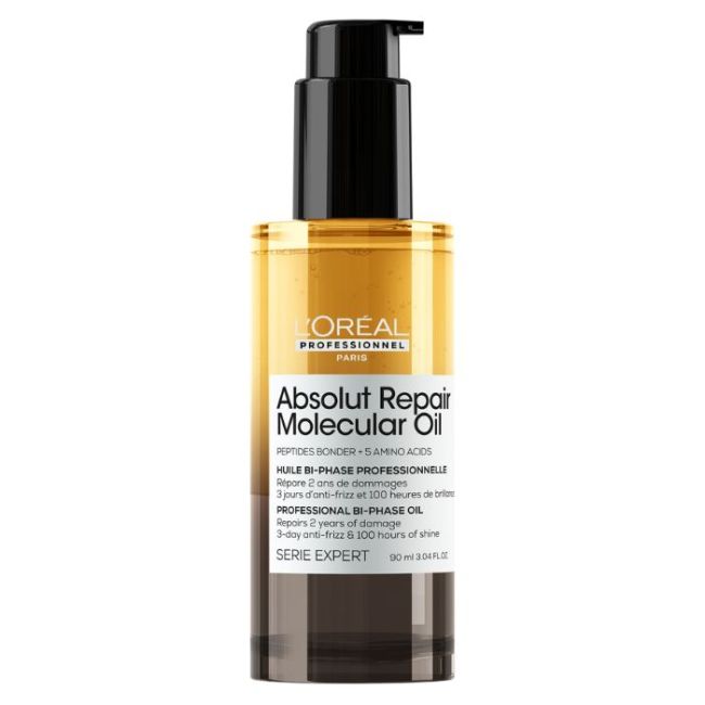 Huile bi-phase réparatrice Absolut Repair Molecular L'Oréal Professionnel 90ML