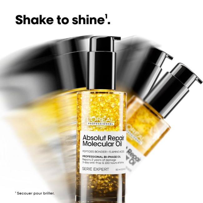 Huile bi-phase réparatrice Absolut Repair Molecular L'Oréal Professionnel 90ML