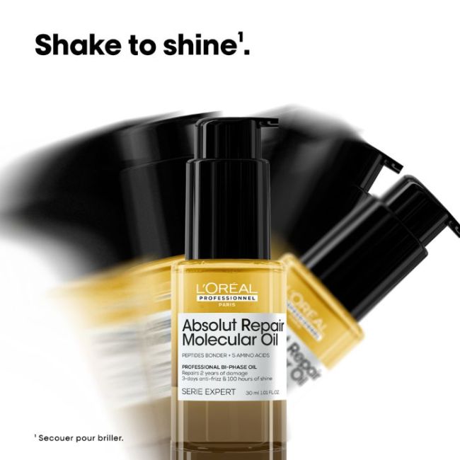 Huile bi-phase réparatrice Absolut Repair Molecular L'Oréal Professionnel 30ML