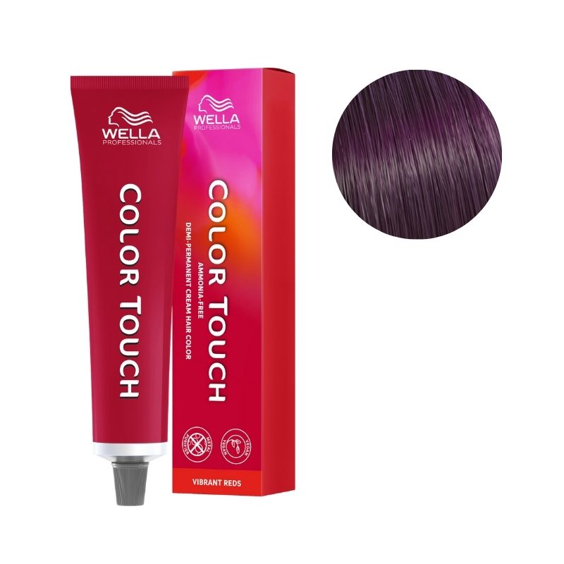 Colorazione Color Touch Vibrant Reds Castano Scuro Viola Intenso 3/66 Wella 60ml