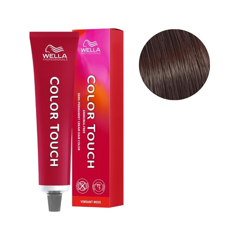 Coloration Color Touch Vibrant Reds Medium Chestnut Mahogany Brown 4/57 Wella 60ml