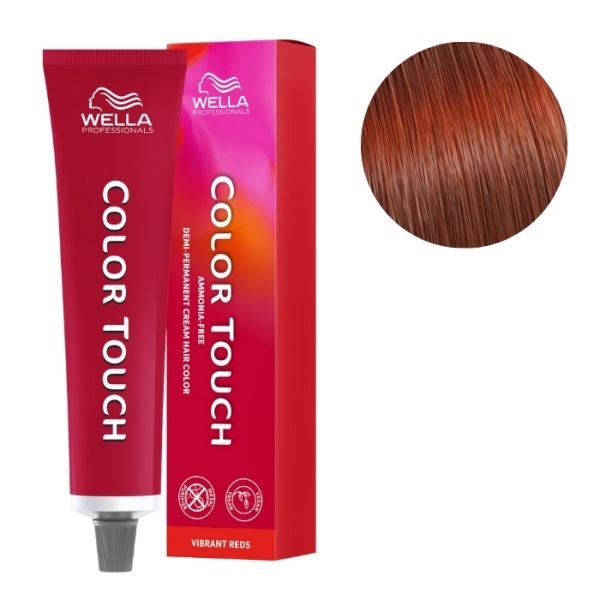 Färbung Color Touch Vibrant Reds Mittelblond Kupfer 7/4 Wella 60ml Färbung Color Touch Vibrant Reds Mittelblond Kupfer 7/4 Wella 60ml