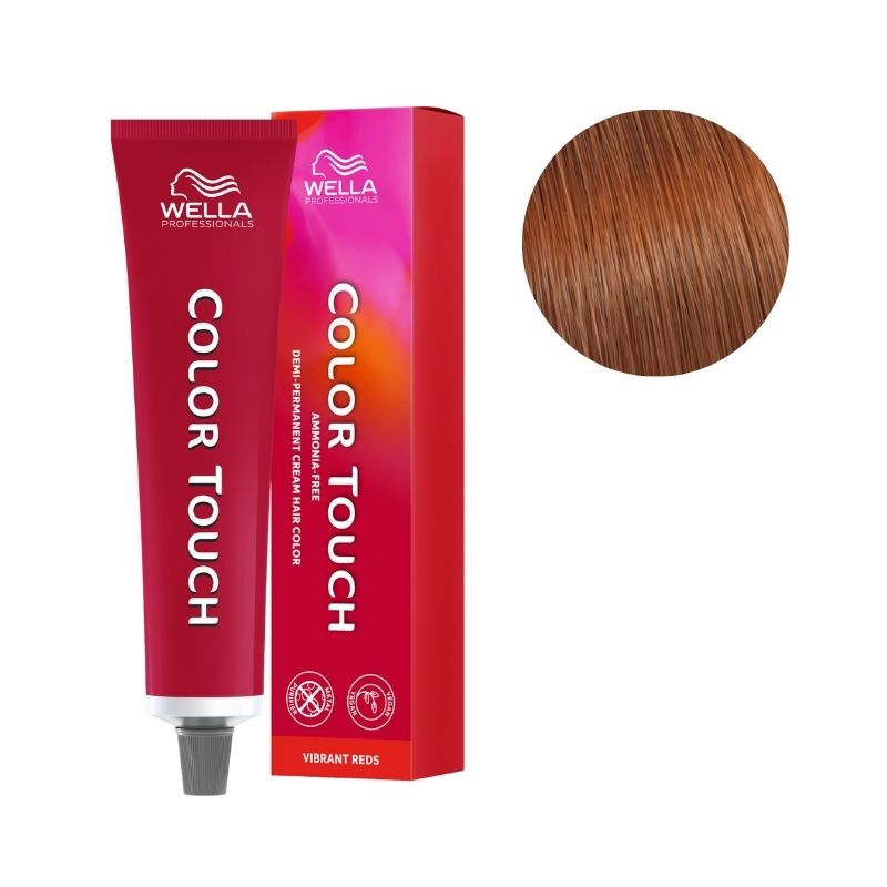 Colorazione Color Touch Vibrant Reds 7/47 Biondo Medio Rame Marrone Wella 60ml