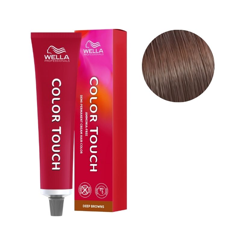 Coloration Color Touch Deep Browns Medium Blonde Mahogany Brown 7/75 Wella 60ml