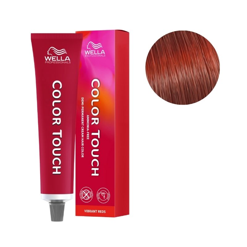 Coloração Color Touch Vibrant Reds 66/44 Louro Escuro Cobre Intenso Wella 60ml