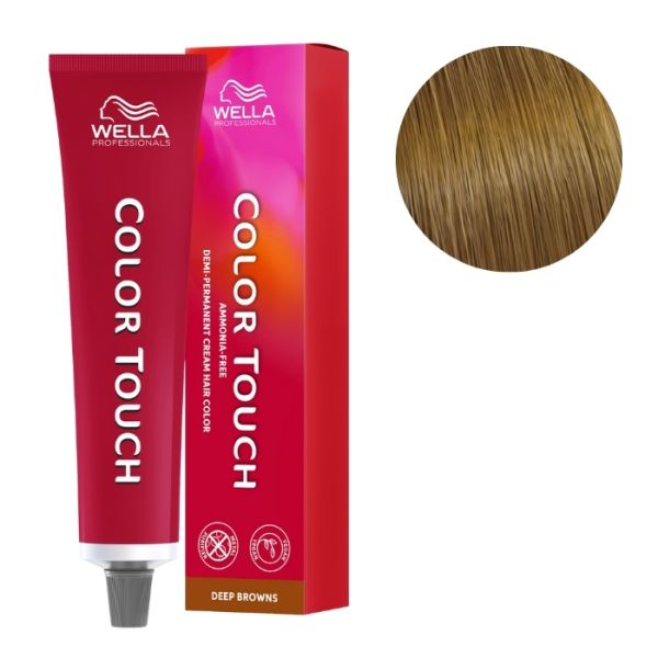 Kleuring Color Touch Diepe Bruine Lichtblonde Gouden Bruin 8/73 Wella 60ml Kleuring Color Touch Diepe Bruine Lichtblonde Gouden Bruin 8/73 Wella 60ml