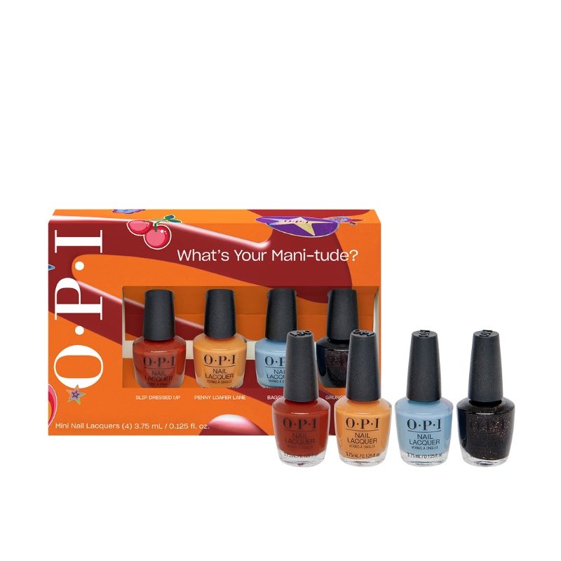 Coffret de 4 minis vernis Nail Lacquer What's Your Mani-Tude OPI