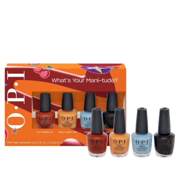 Coffret de 4 minis vernis Nail Lacquer What's Your Mani-Tude OPI Coffret de 4 minis vernis Nail Lacquer What's Your Mani-Tude OPI
