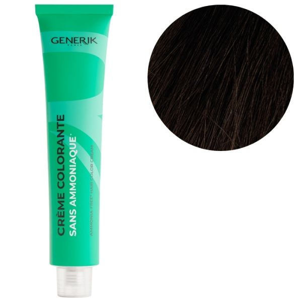 Colorazione senza ammoniaca 5.71 marrone ghiacciato Générik 100ml Colorazione senza ammoniaca 5.71 marrone ghiacciato Générik 100ml