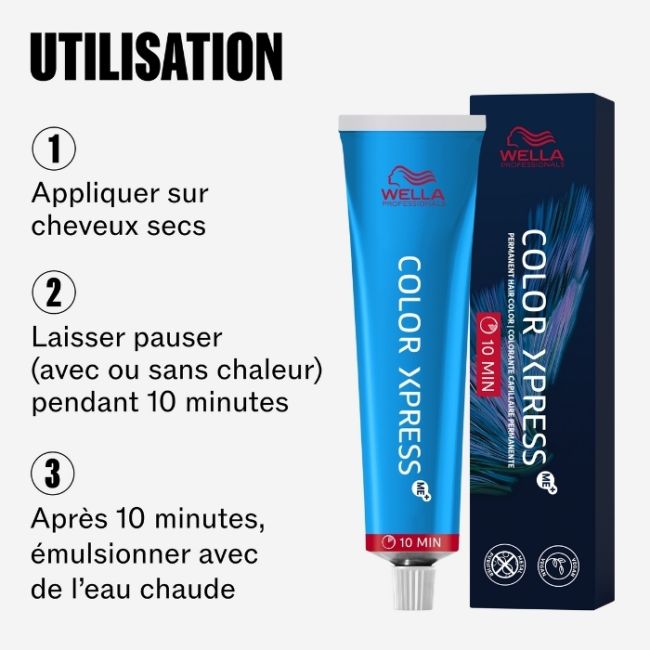 Coloration Color Xpress 6/02 Blond Foncé Naturel Mat Wella 60ML