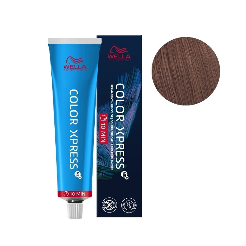 Coloration Color Xpress 6/07 Blond Foncé Naturel Marron Wella 60ML