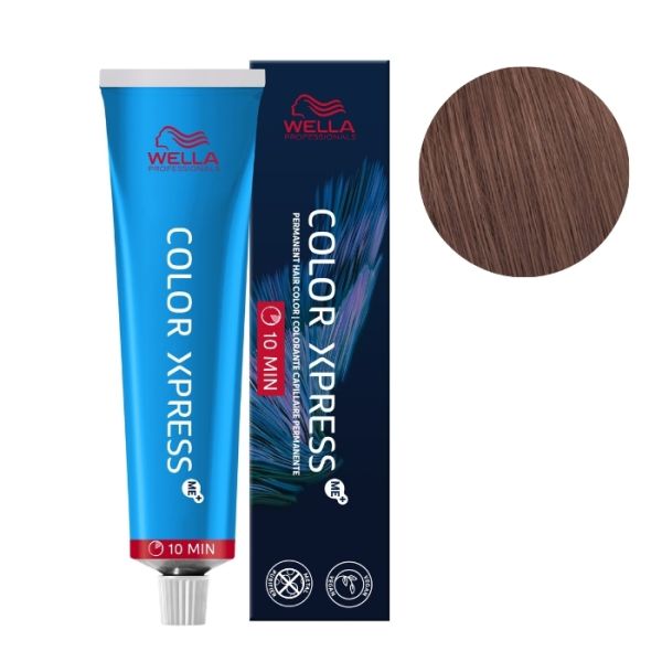 Coloration Color Xpress 6/07 Blond Foncé Naturel Marron Wella 60ML