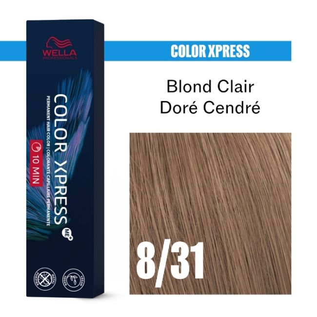 Coloration Color Xpress 8/31 Blond Clair Doré Cendré Wella 60ML