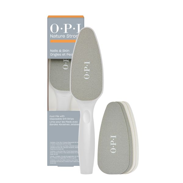 Lime pour les Pieds avec Bandes Abrasives Jetables Nature Strong OPI Lime pour les Pieds avec Bandes Abrasives Jetables Nature Strong OPI