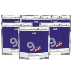 Packung mit 6 Subtil Blond 9 Tones Puder 500 g – intensives Bleichen