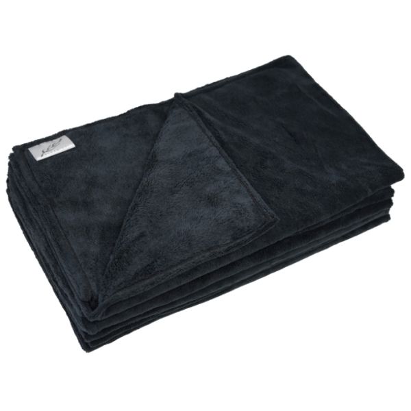 Schwarze Mikrofasertücher Flean'Up 50x85cm Generik Set von 6 Schwarze Mikrofasertücher Flean'Up 50x85cm Generik Set von 6