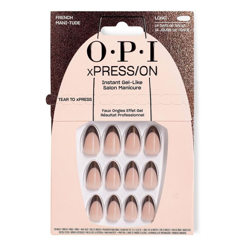 OPI Nep-nagels xPRESS/ON Wat is jouw Mani-Tude Franse Mani-tude