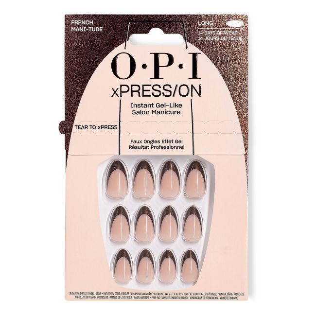 OPI Nep-nagels xPRESS/ON Wat is jouw Mani-Tude Franse Mani-tude