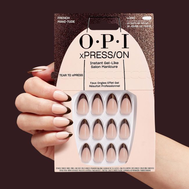 OPI Nep-nagels xPRESS/ON Wat is jouw Mani-Tude Franse Mani-tude