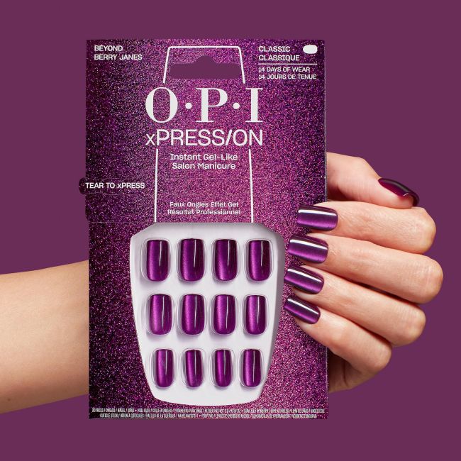 OPI Unhas Postiças xPRESS/ON Qual é a Sua Mani-Tude Beyond Berry Janes