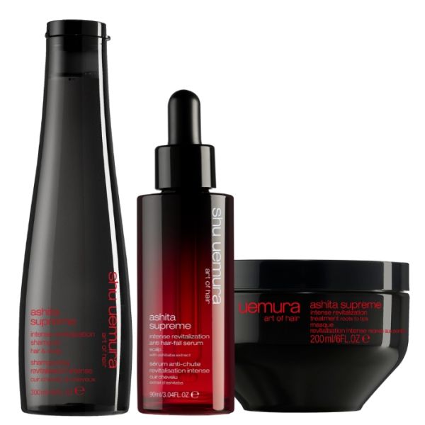 Rutina anti-caída para cabello grueso Ashita Suprême Shu Uemura