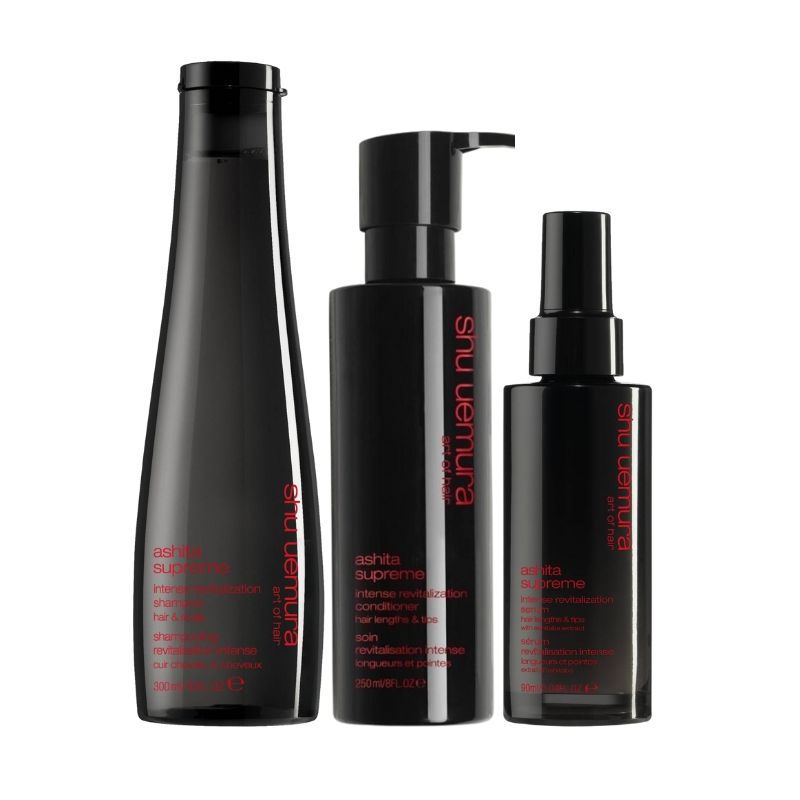 Ashita Supreme Shu Uemura Rutina para cabello fino