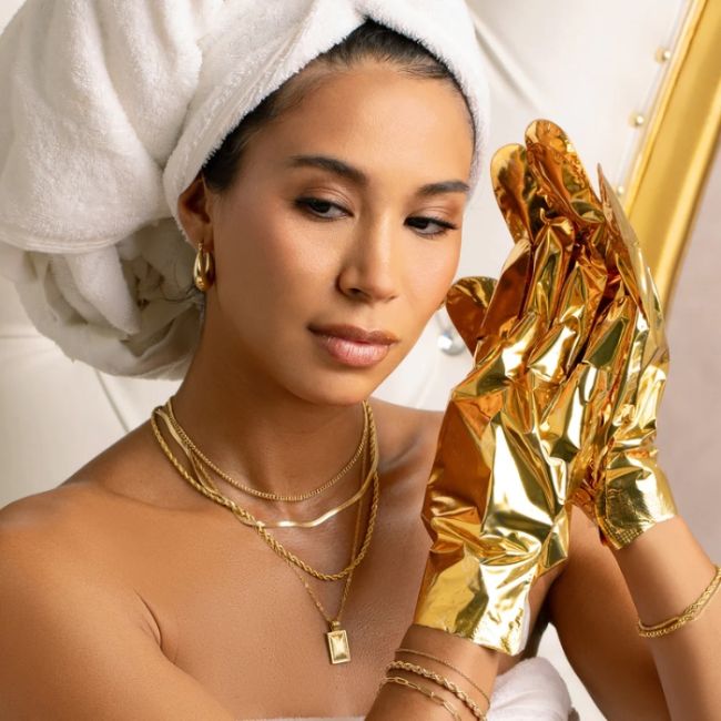 Gants au collagène Collagen Gloves Imperial Gold VOESH