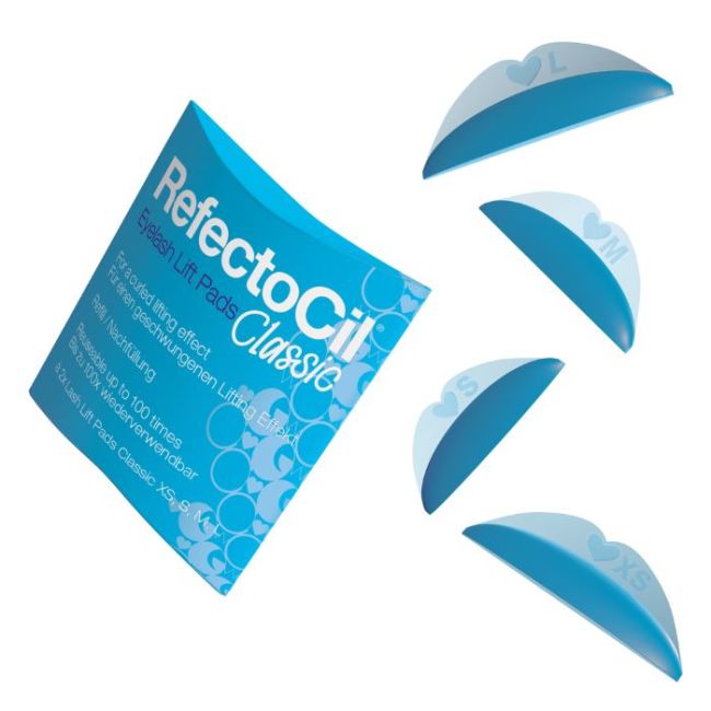 Lot de pads réhaussement des cils Classic Eyelash RefectoCil XS,S,M,L