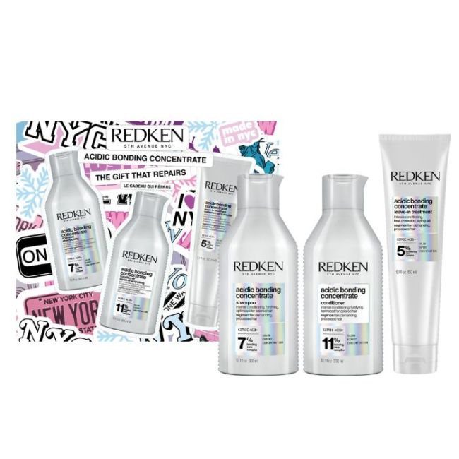 Coffret Acidic Bonding Concentrate pour cheveux abîmés Redken