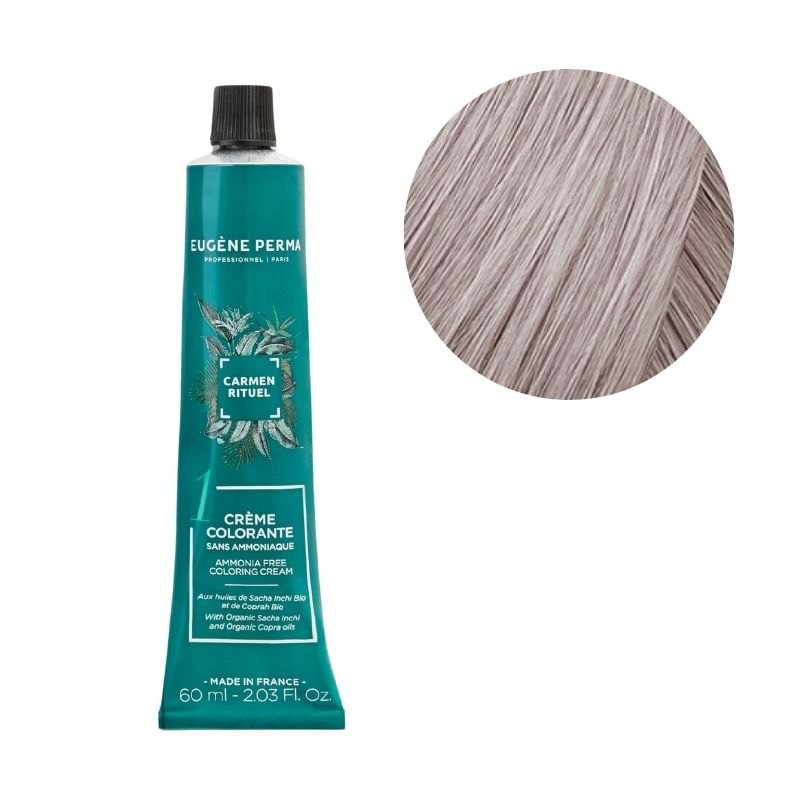Coloration sans ammoniaque Carmen Rituel Cristal Gloss n°G12 Cendré Irisé Eugène Perma 60ML