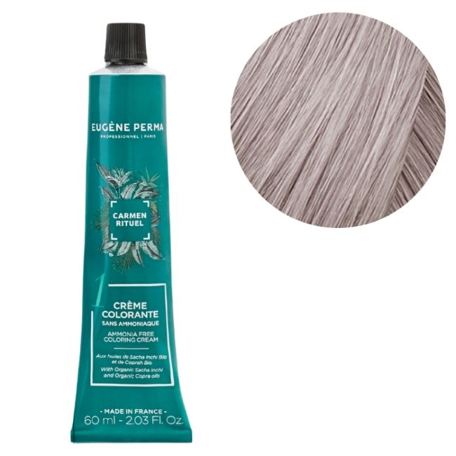 Coloration sans ammoniaque Carmen Rituel Cristal Gloss n°G12 Cendré Irisé Eugène Perma 60ML