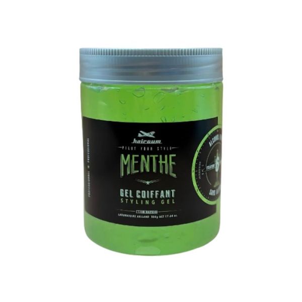 Gel para cabelo de hortelã sem álcool Hairgum 500g
