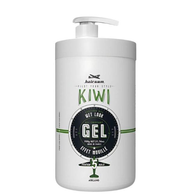 Gel fixant Kiwi effet mouillé Hairgum 900 Grs