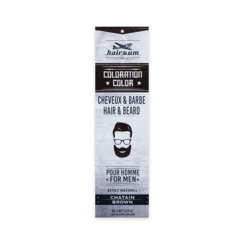 Coloração para Cabelo e Barba Castanho Nº4 Hairgum 60 GR