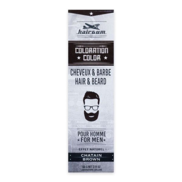 Hair & Beard Hair Color N ° 4 Hairgum 60 GR